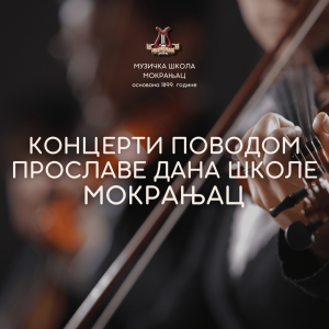 Read more about the article КОНЦЕРТИ ПОВОДОМ ПРОСЛАВЕ ДАНА ШКОЛЕ 2026.